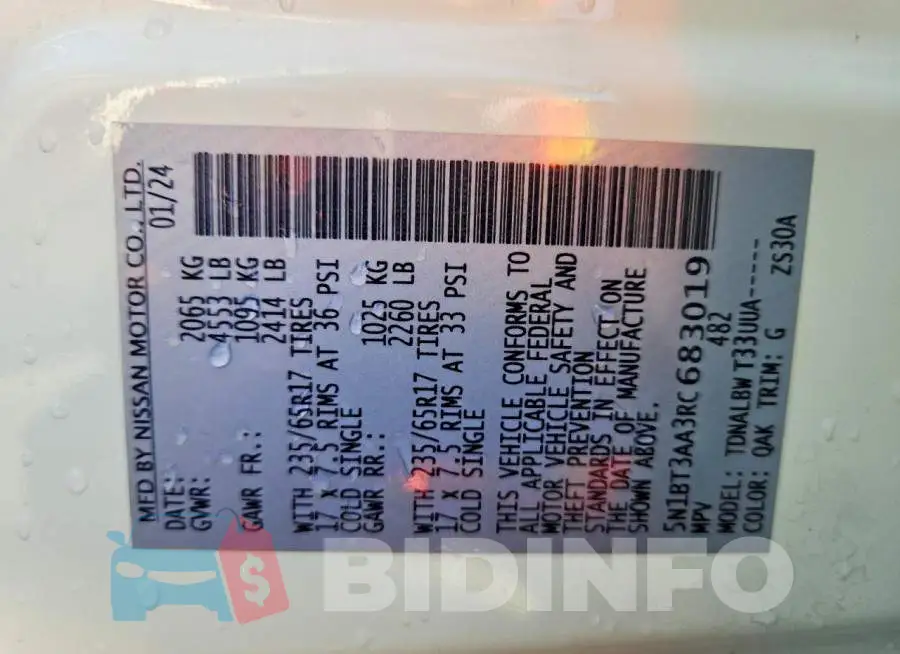 5N1BT3AA3RC683019 Photo# 14
