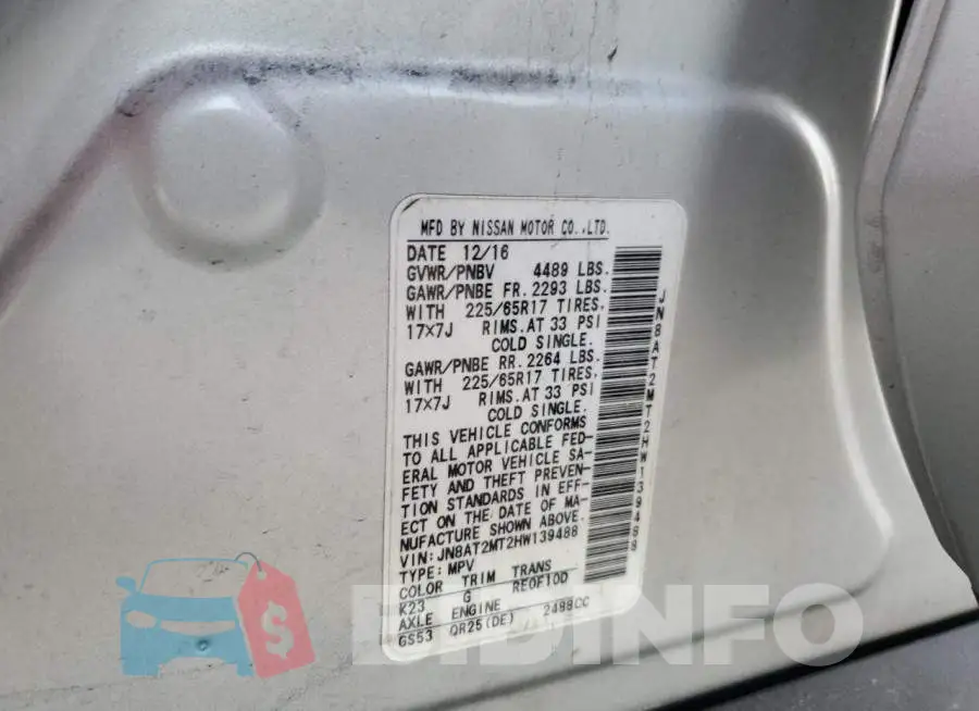 JN8AT2MT2HW139488 Photo# 14