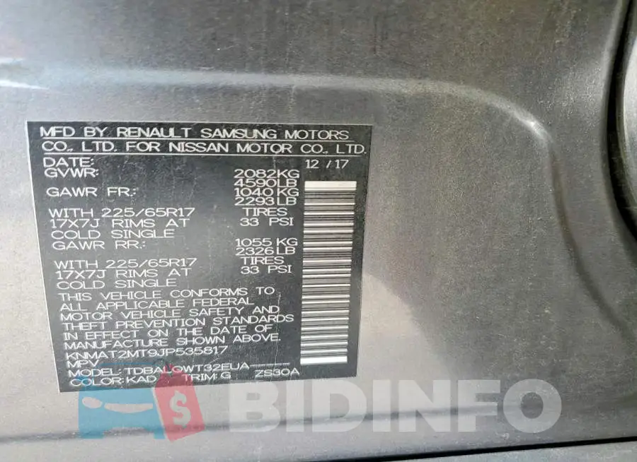 KNMAT2MT9JP535817 Photo# 14