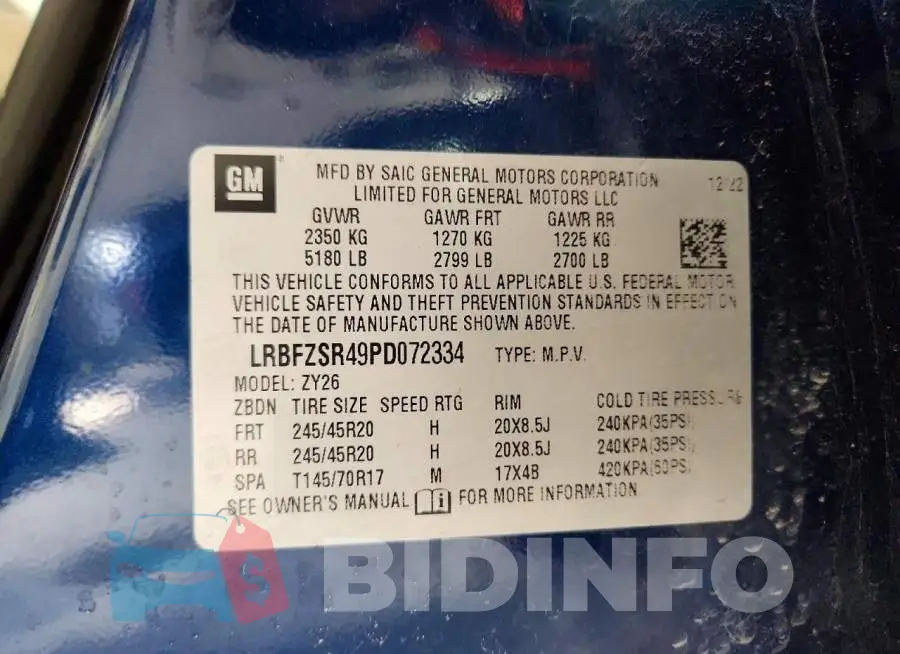 LRBFZSR49PD072334 Photo# 14