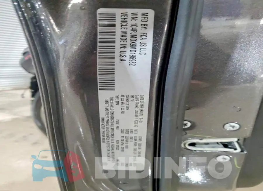 1C4PJMDX9MD196982 Photo# 13