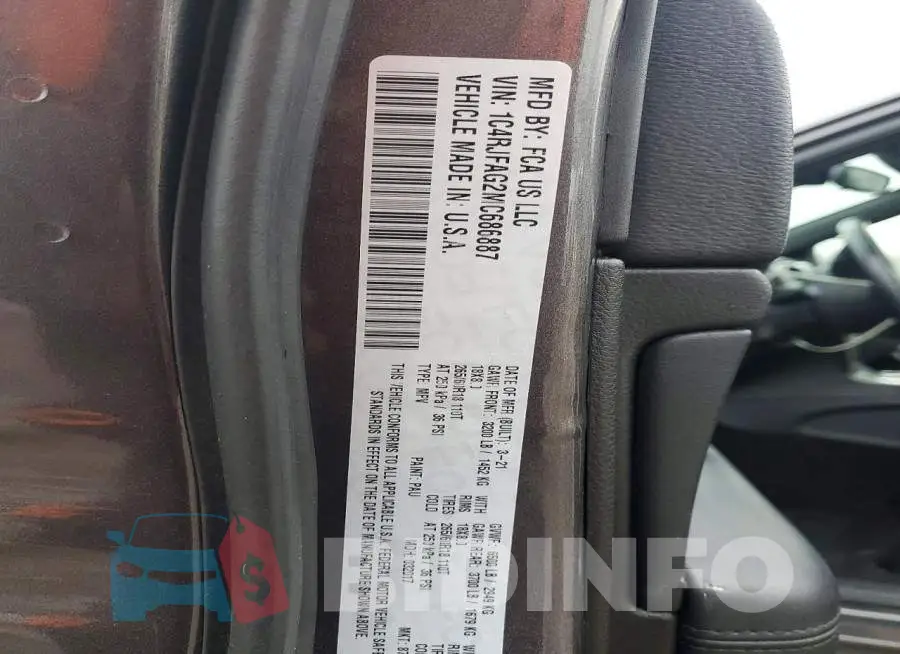 1C4RJFAG2MC686887 Photo# 13