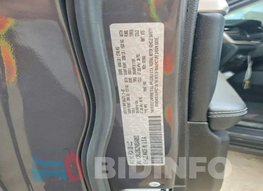 1C4RJGBG2N8549053 Photo# 12