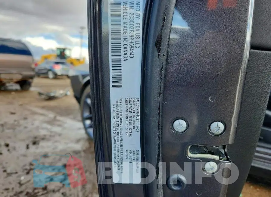 2C3CDZFJ9PH694140 Photo# 13