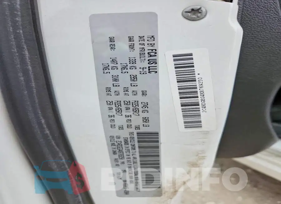 2C4RDGEG4KR769250 Photo# 13