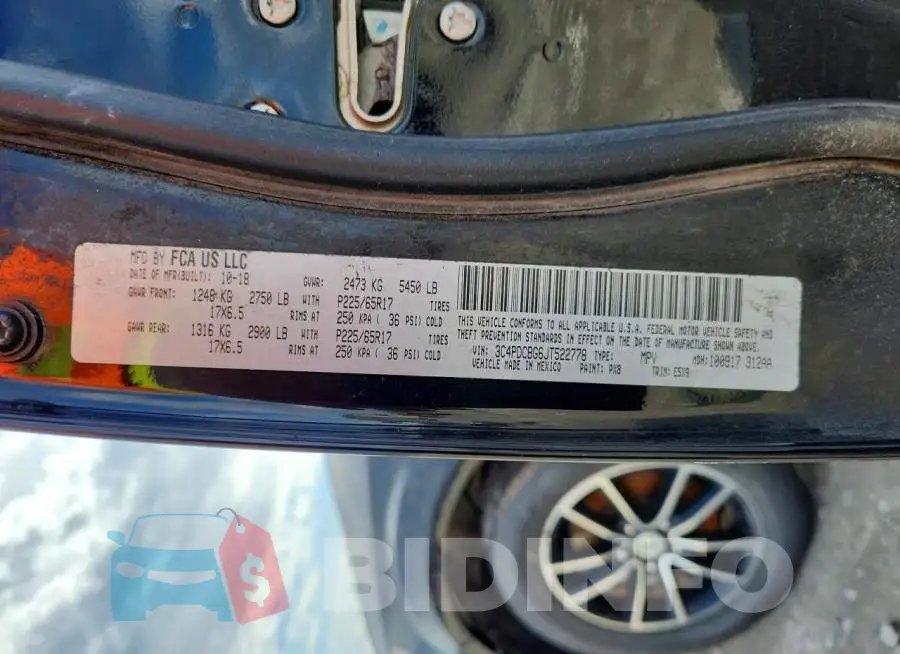 3C4PDCBG6JT522778 Photo# 13
