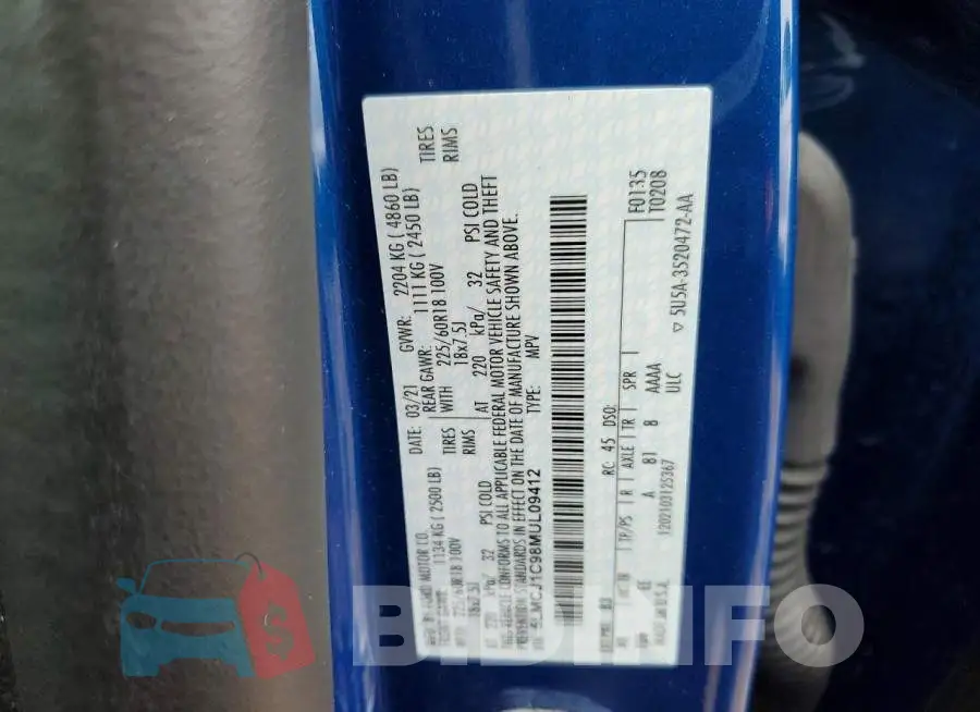5LMCJ1C98MUL09412 Photo# 13
