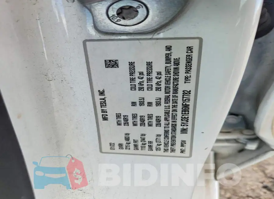 5YJ3E1EB6NF157782 Photo# 12