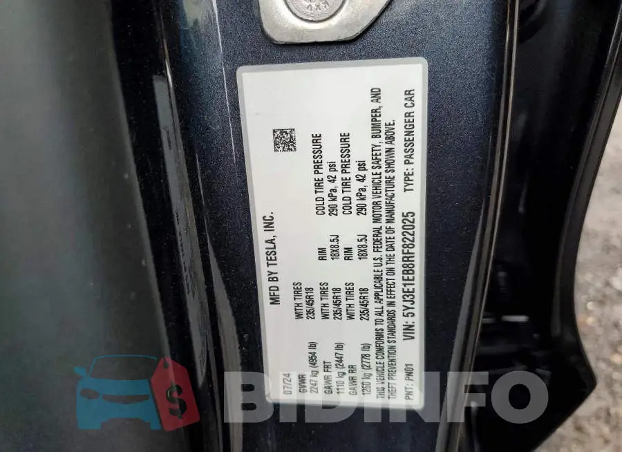 5YJ3E1EB8RF822025 Photo# 11