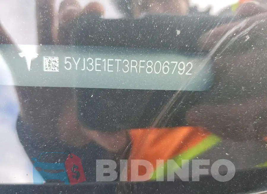 5YJ3E1ET3RF806792 Photo# 12