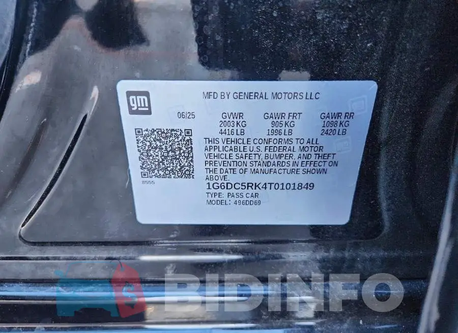 1G6DC5RK4T0101849 Photo# 13