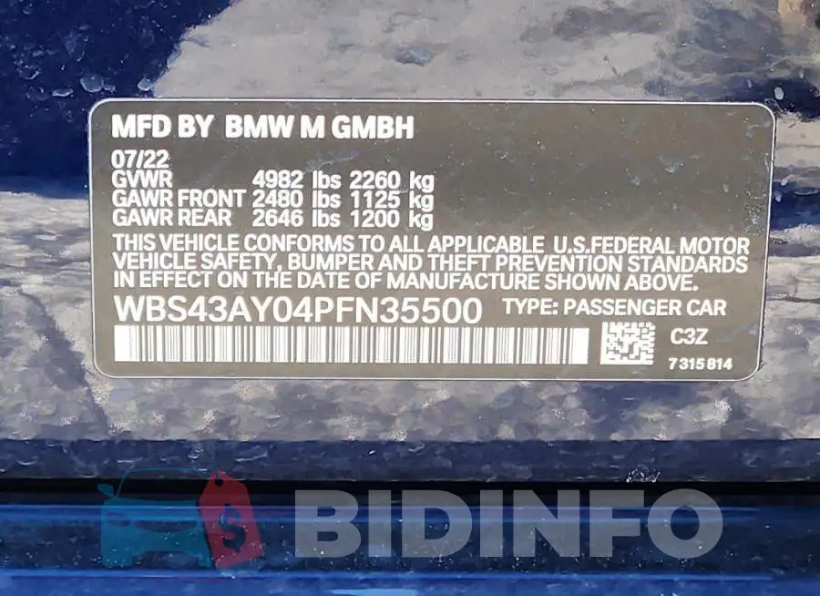 WBS43AY04PFN35500 Photo# 12
