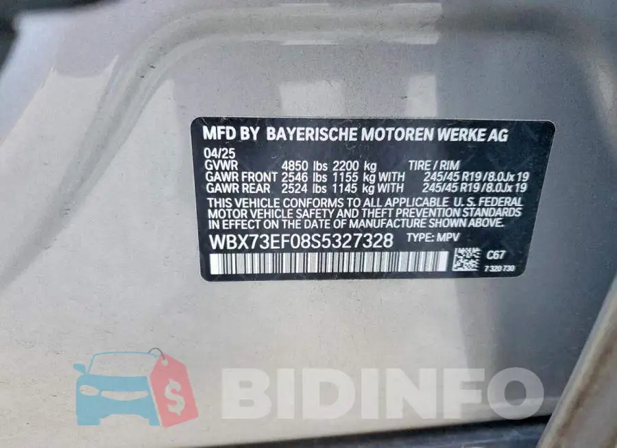 WBX73EF08S5327328 Photo# 14
