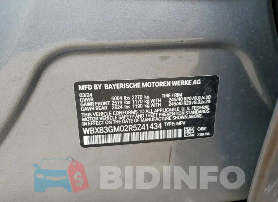 WBX83GM02R5Z41434 Photo# 14