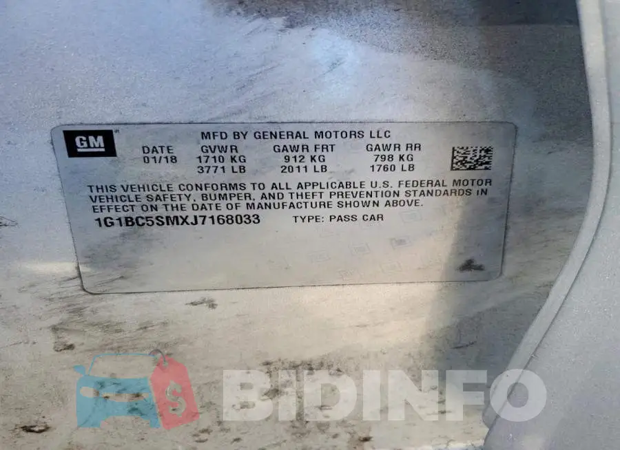 1G1BC5SMXJ7168033 Photo# 12