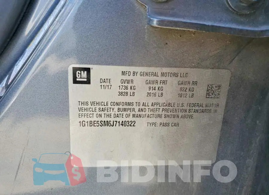 1G1BE5SM6J7140322 Photo# 12