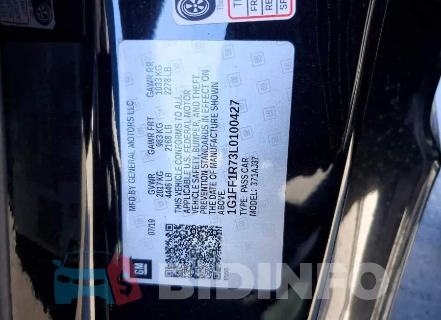 1G1FF1R73L0100427 Photo# 12