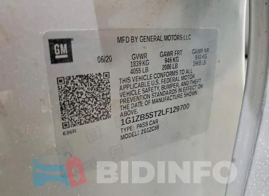 1G1ZB5ST2LF129700 Photo# 12