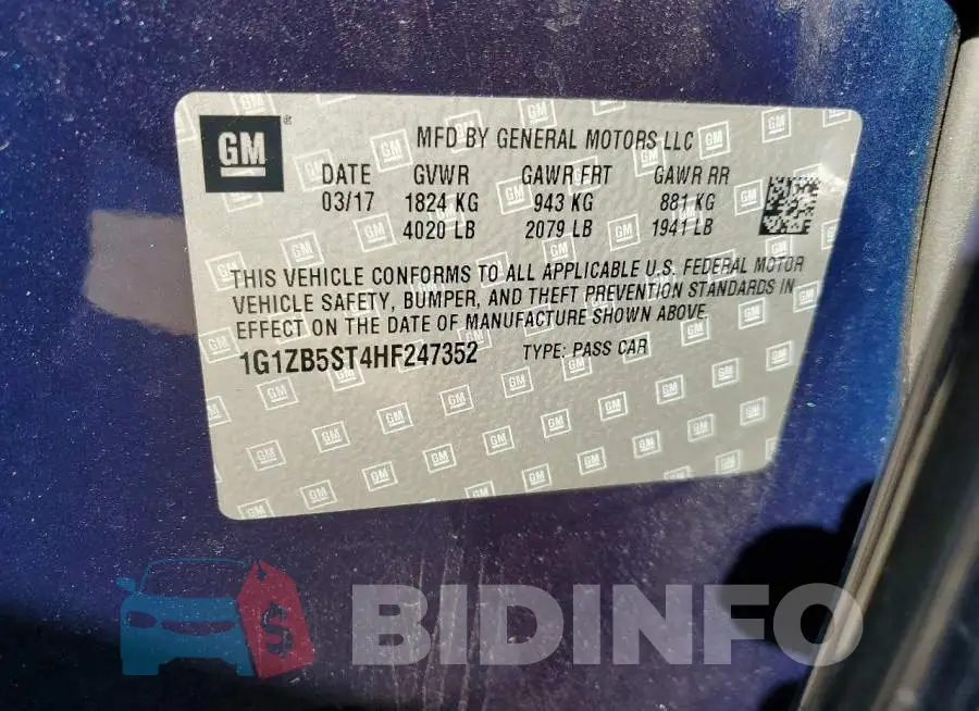 1G1ZB5ST4HF247352 Photo# 13