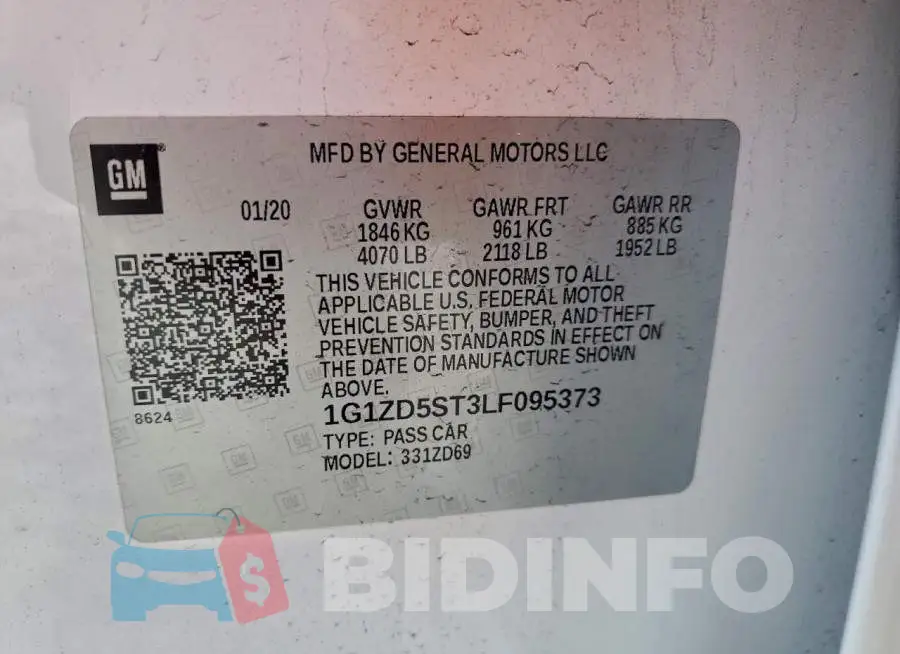 1G1ZD5ST3LF095373 Photo# 13