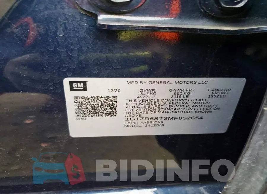 1G1ZD5ST3MF052654 Photo# 12