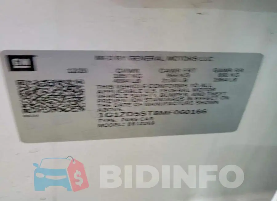 1G1ZD5ST8MF060166 Photo# 12