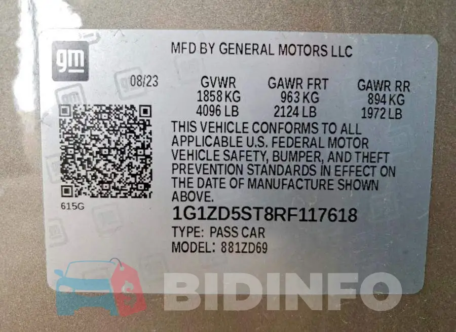 1G1ZD5ST8RF117618 Photo# 13