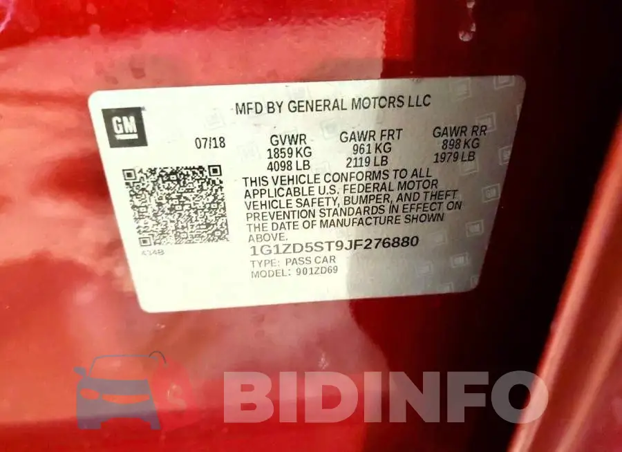 1G1ZD5ST9JF276880 Photo# 12