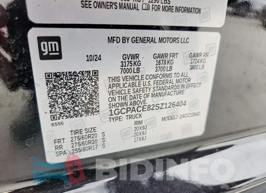 1GCPACE82SZ126404 Photo# 12