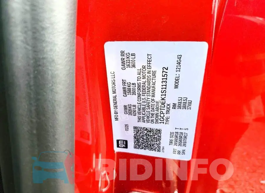 1GCPTDEK1S1131572 Photo# 12