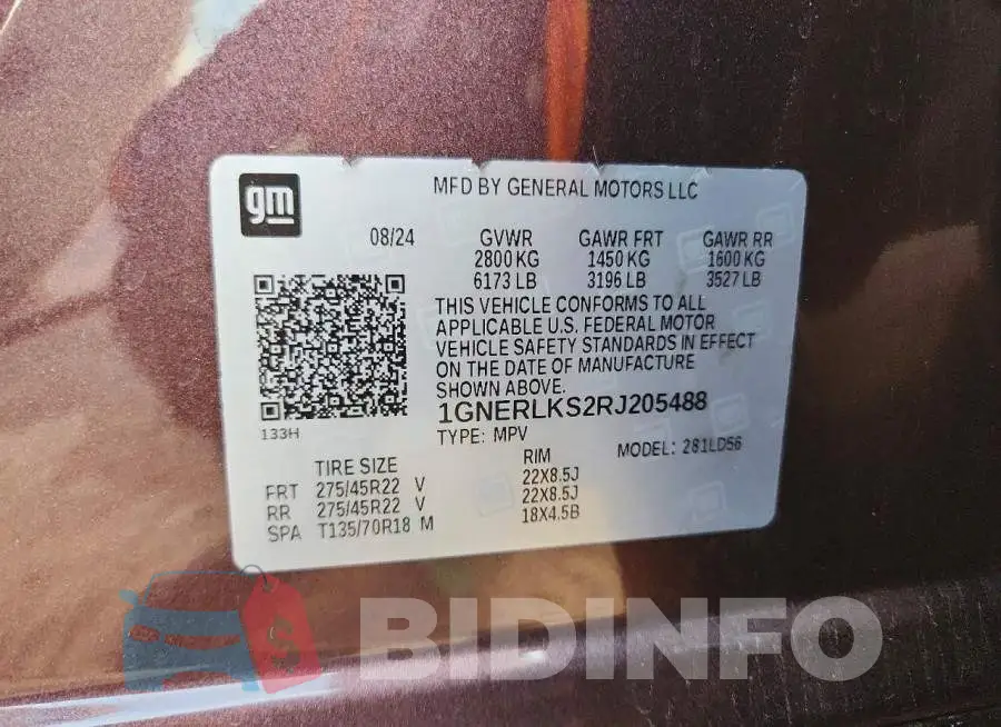 1GNERLKS2RJ205488 Photo# 12