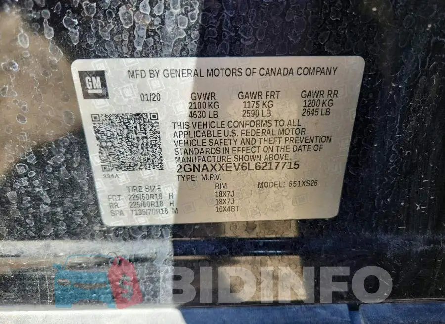 2GNAXXEV6L6217715 Photo# 13