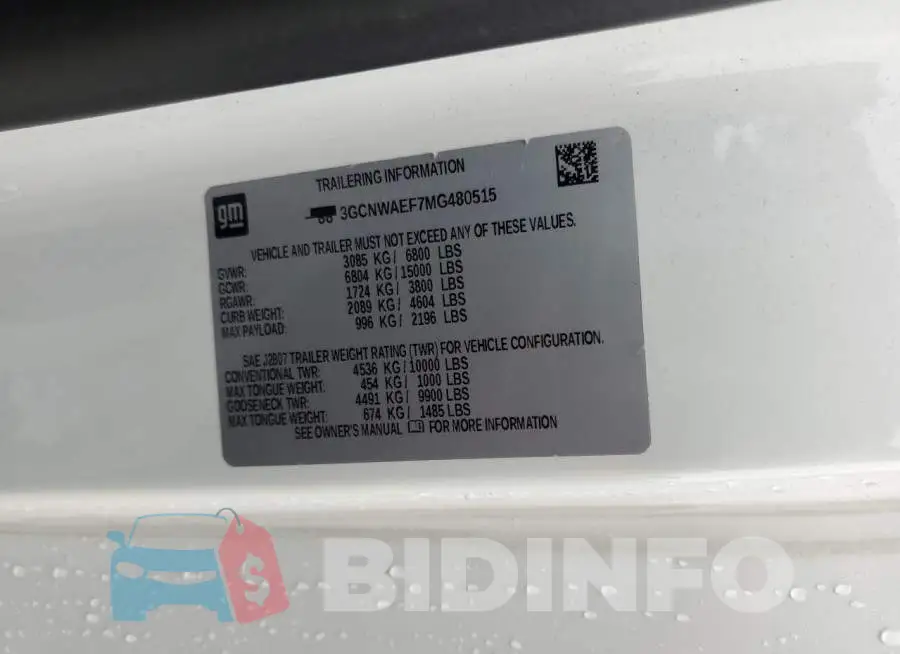 3GCNWAEF7MG480515 Photo# 12