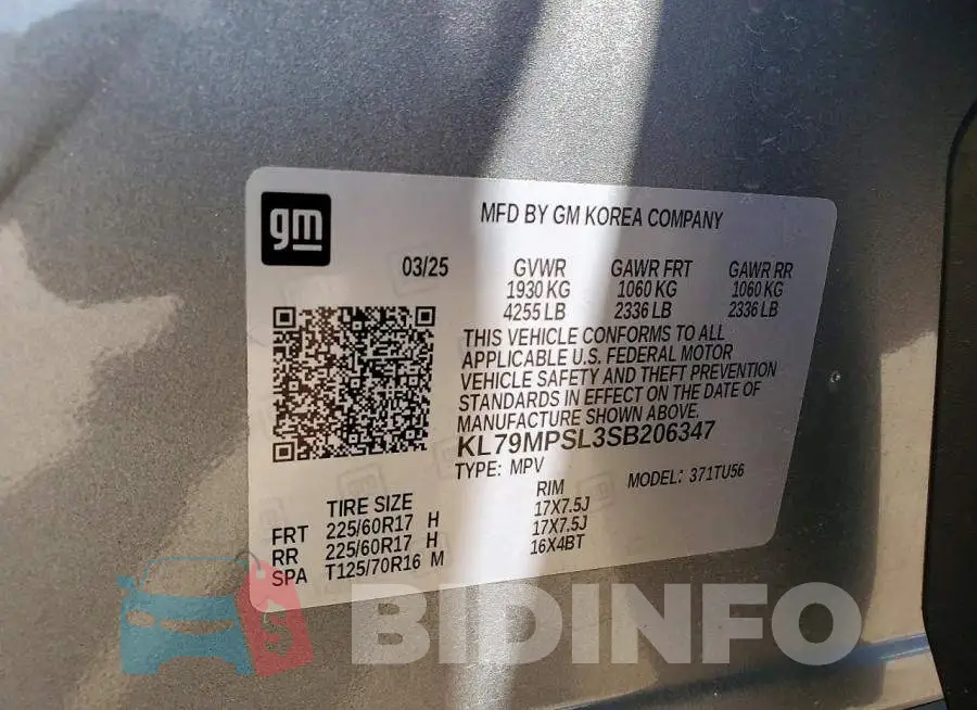 KL79MPSL3SB206347 Photo# 14