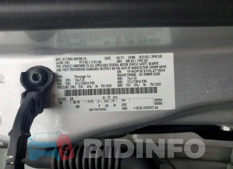 1FADP3F21HL271804 Photo# 13