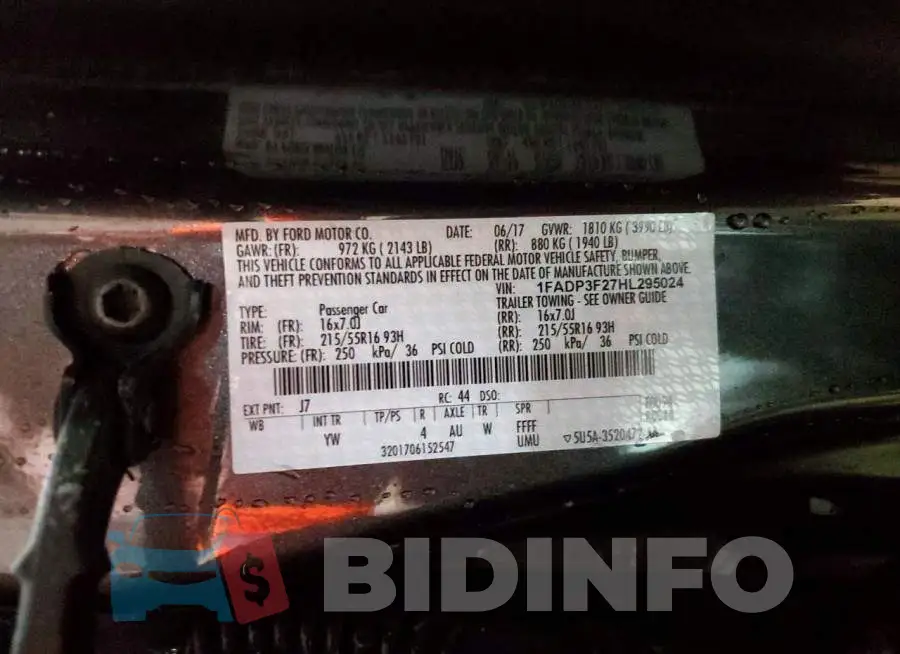 1FADP3F27HL295024 Photo# 13