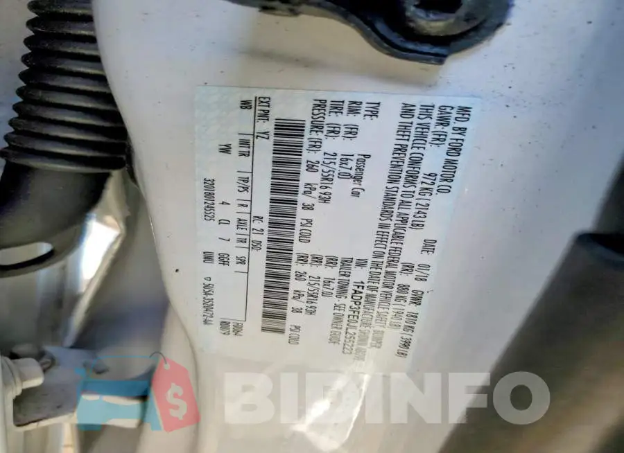 1FADP3FE0JL255223 Photo# 12