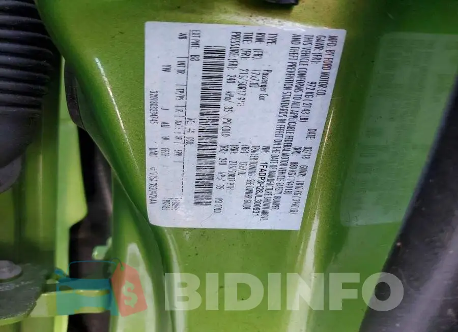 1FADP3H28JL300931 Photo# 13