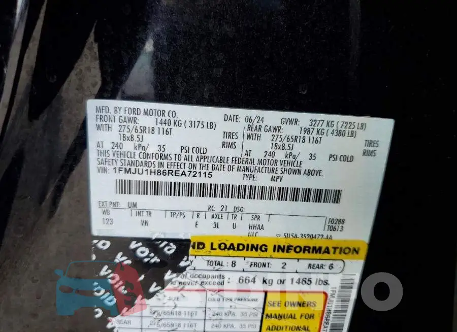 1FMJU1H86REA72115 Photo# 13
