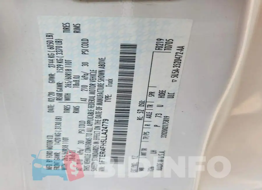 1FTER4FH5LLA24779 Photo# 12