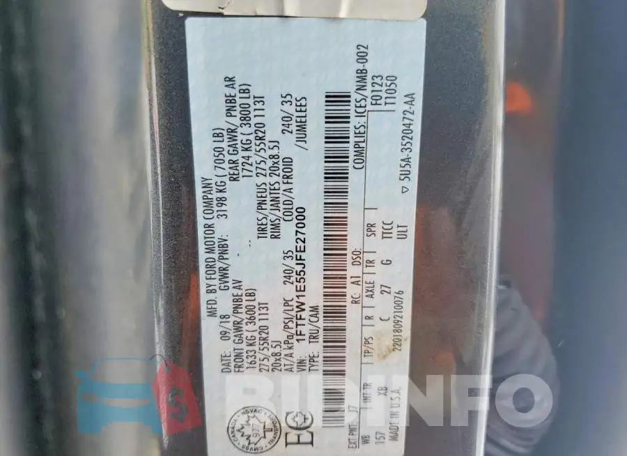 1FTFW1E55JFE27000 Photo# 13