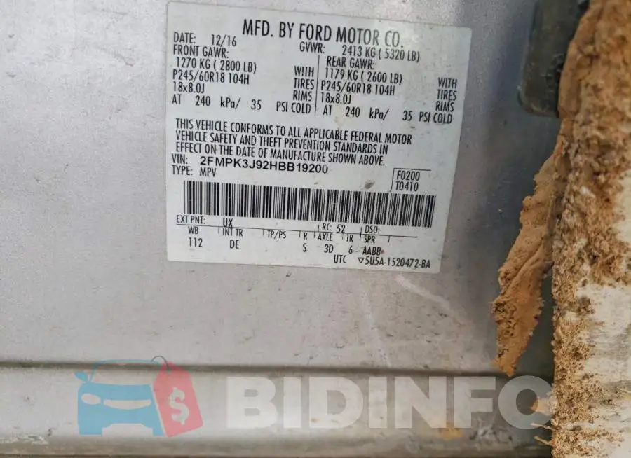 2FMPK3J92HBB19200 Photo# 13