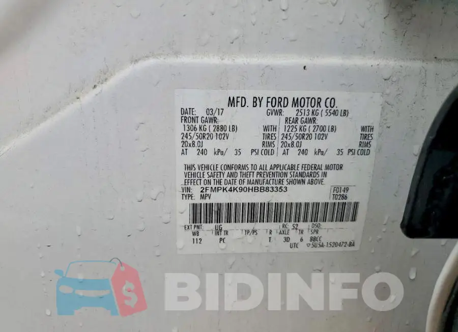 2FMPK4K90HBB83353 Photo# 14