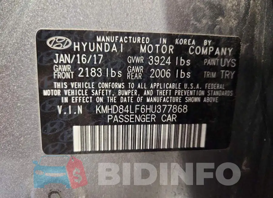 KMHD84LF6HU377868 Photo# 12