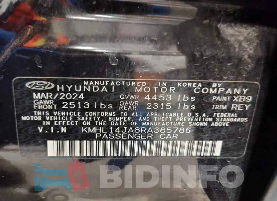 KMHL14JA8RA385786 Photo# 12