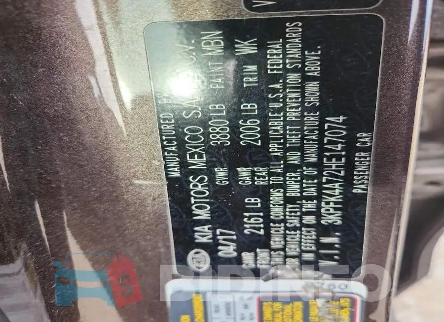 3KPFK4A72HE147074 Photo# 13