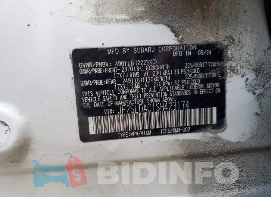 JF2SLDAC1SH423174 Photo# 13