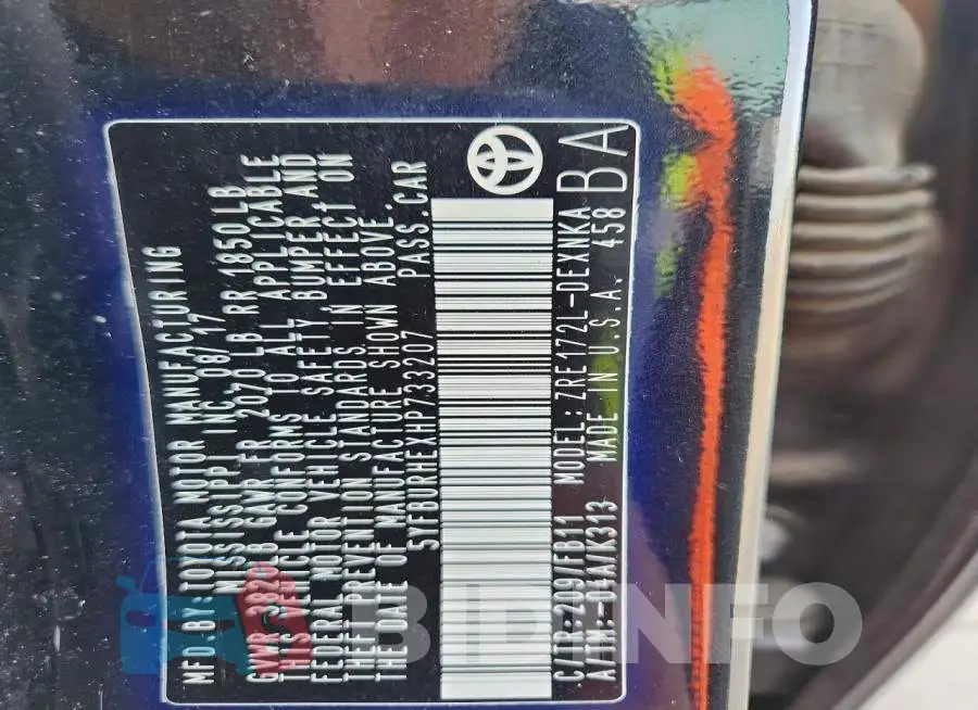 5YFBURHEXHP733207 Photo# 13