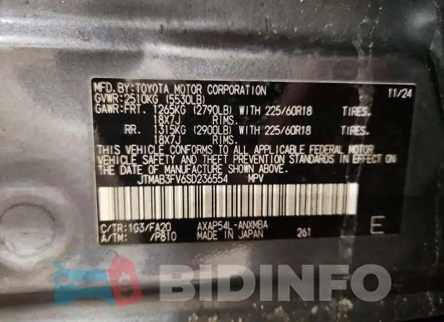 JTMAB3FV6SD236554 Photo# 13