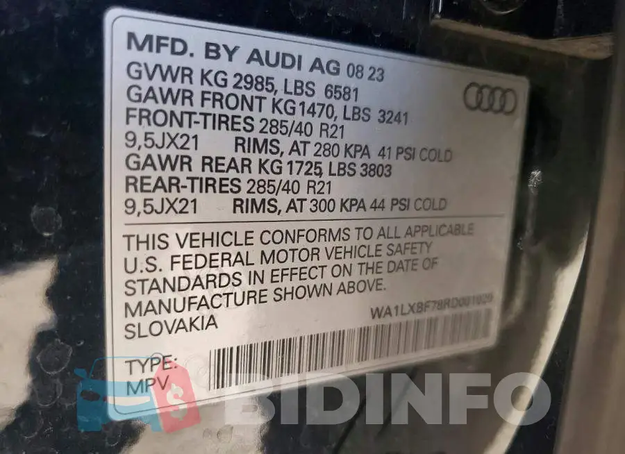WA1LXBF78RD001020 Photo# 14